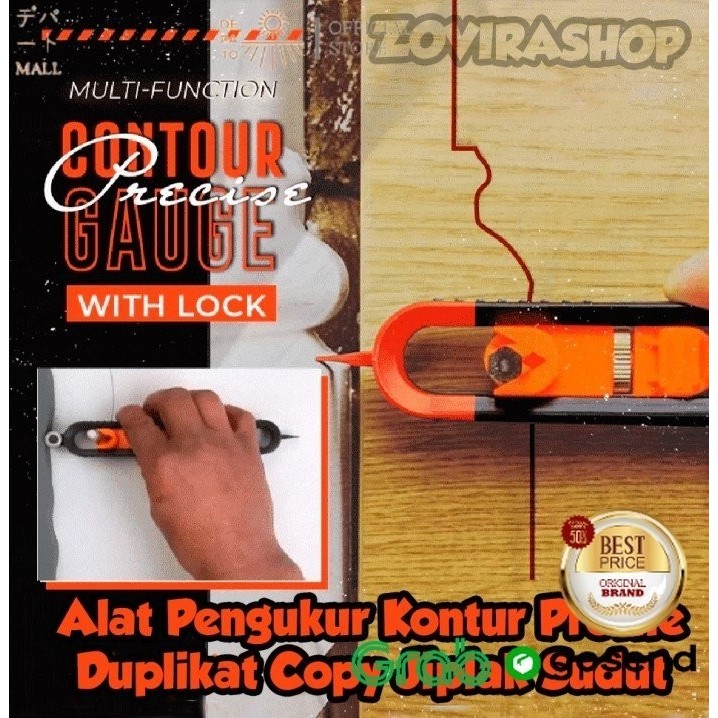 

HOT SALE! Pengukur Kontur Profile Duplikat Copy Jiplak Sudut Dgn Kunci Presisi D