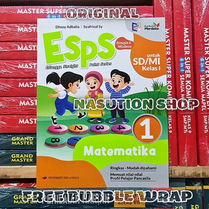 

Buku Esps Matematika Untuk Kelas 1 SD/MI Erlangga Kurikulum Merdeka