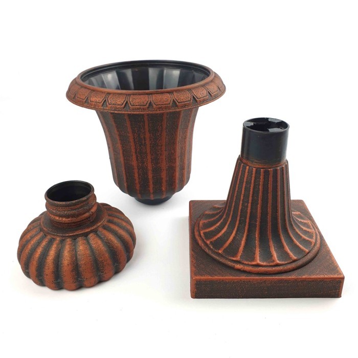 Vas Plastik Model Klasik Tinggi 30 Cm Diameter 14 Cm/ Pot Plastik