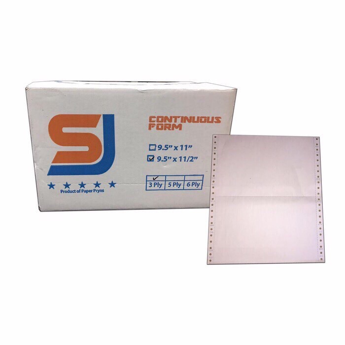 

Kertas Continuous Form SJ 9.5 x 11 / 9.5 x 11.2 3 ply