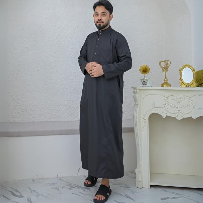 gamis jubah pria premium bahan import gamis exlusive pria Terlaris
