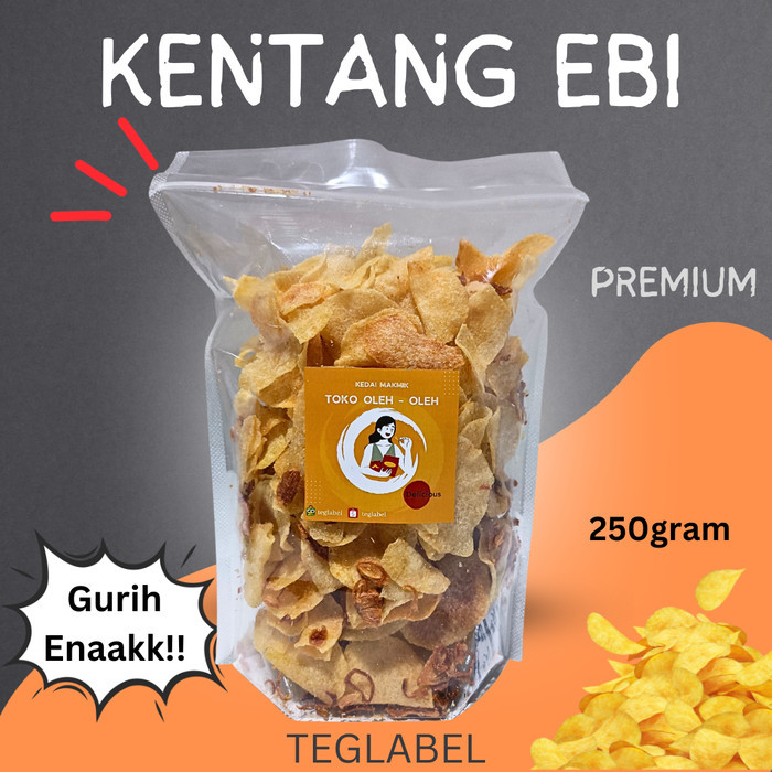 

TERLARIS! Keripik Kripik Kentang Ebi Bawang Goreng