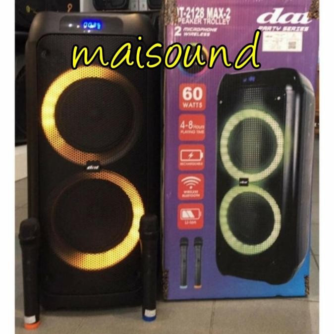 SPEAKER PORTABLE DAT DT 2128 MAX2 DAT 2128 MAX 2 ORIGINAL DOUBLE Terlaris
