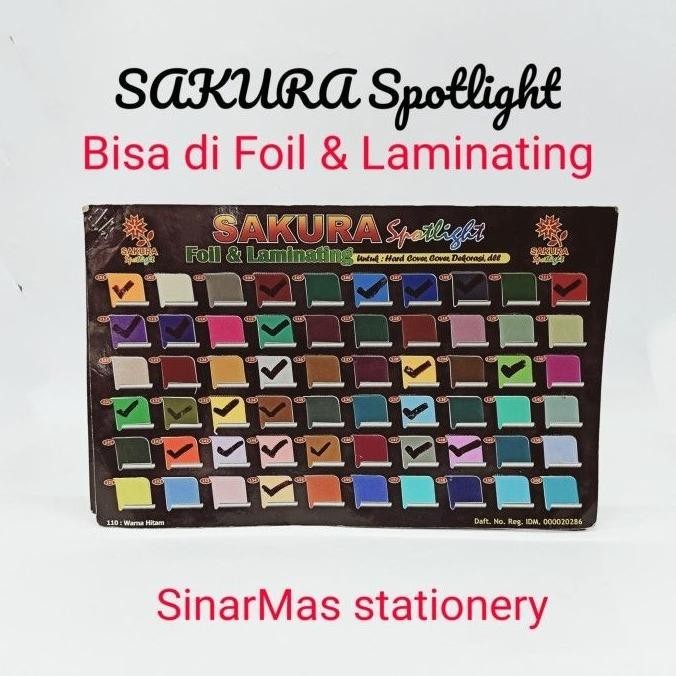 Kertas Cover Jilid Foil Sakura / Kertas Spotlight Foil & Laminating