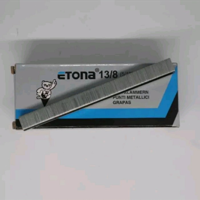 

(60 Pak) Staples Etona 13/8 Kartonan Untuk Gun Tacker