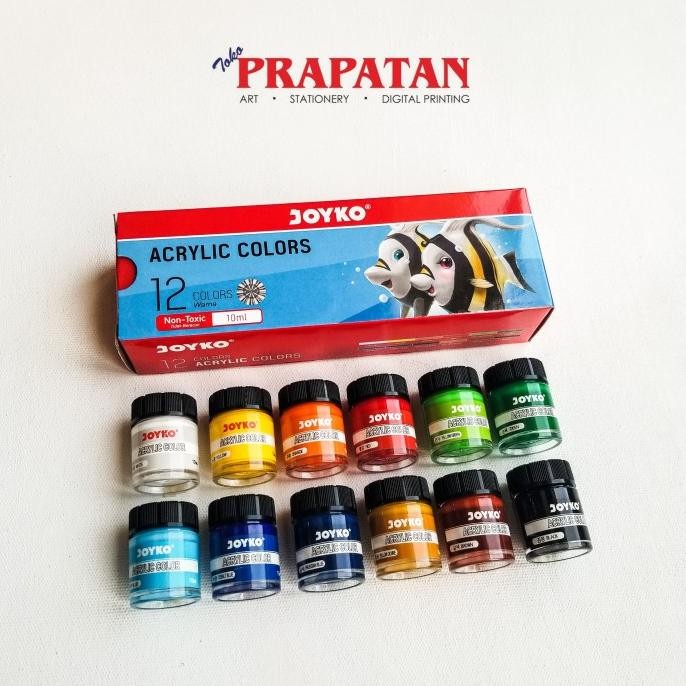 

Joyko Acrylic Paint 12 Warna 10ml / Cat Akrilik Joyko HT