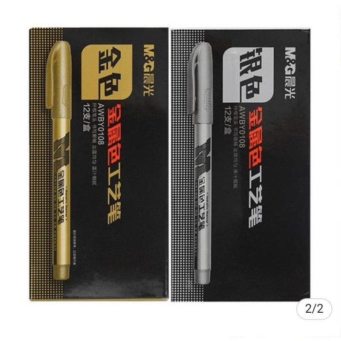 

Spidol / Metallic Marker Pen Bullet Tip - M&G Awby0171
