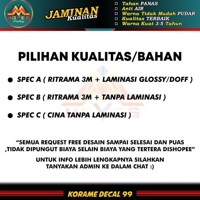 Decal Sticker Motor Yamaha R25 - Motif Petronas Yamaha R25