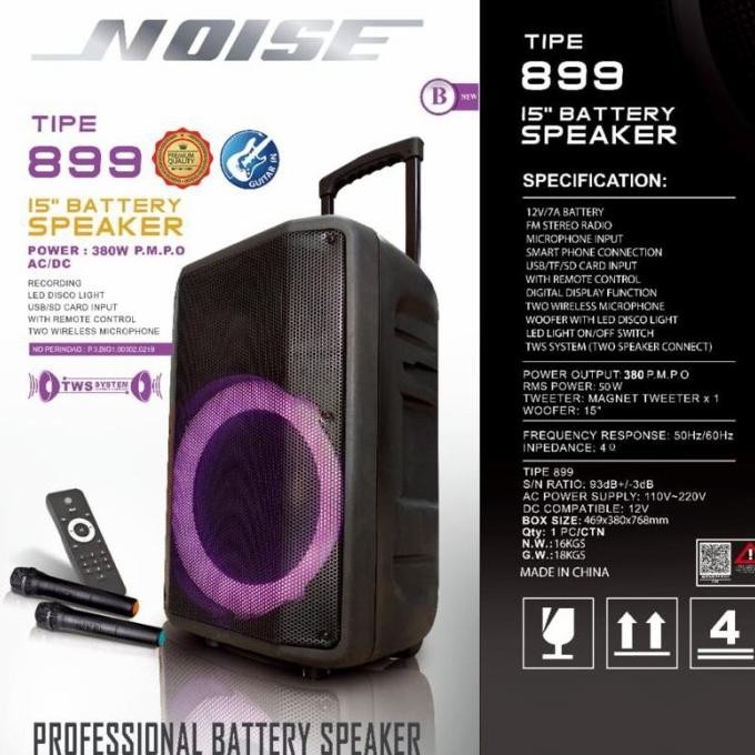 Noise speaker meeting 899 B New /Noise 899B New Professional original Terlaris