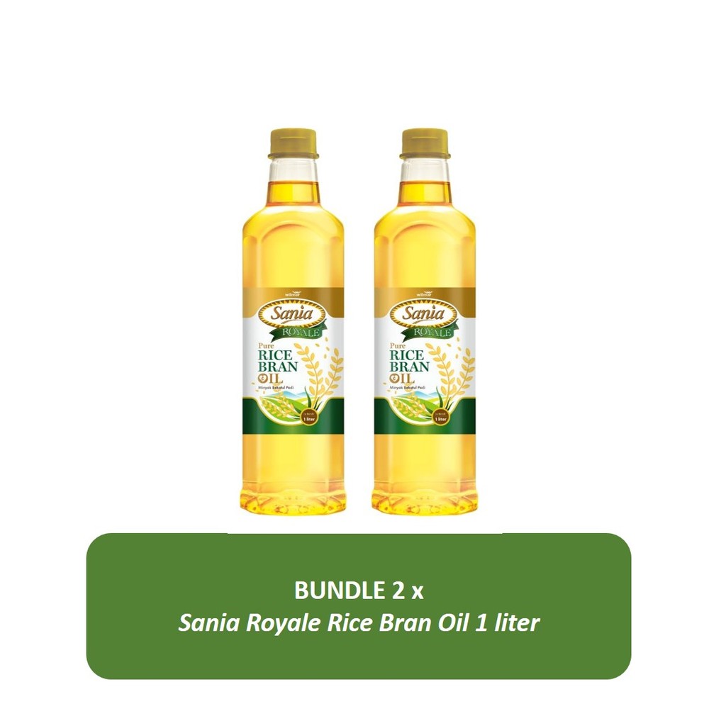 

Bundle - 2 x Sania Royale Rice Bran Oil 1 liter