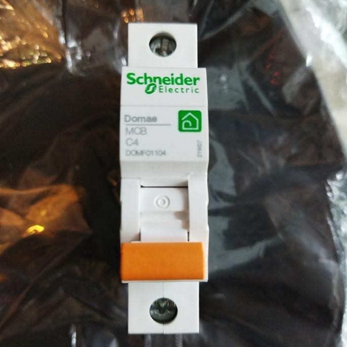 MCB (Mini Circuit Breaker) Domae Schneider 4A 4 Ampere Amper 1 Po Best