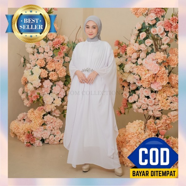 2025 Jubah Mewah Simple Elegant Captan Perempuan Hari Raya Kaftsn Terbaru Kondangan Gamus Gsmis Kadt