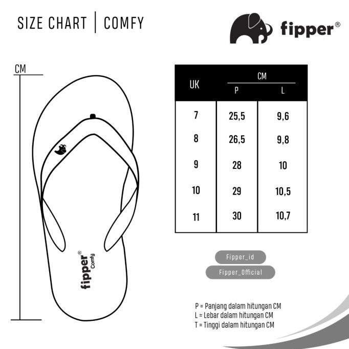 Sandal Fipper Comfy Original for Man - Black/Yellow Terlaris