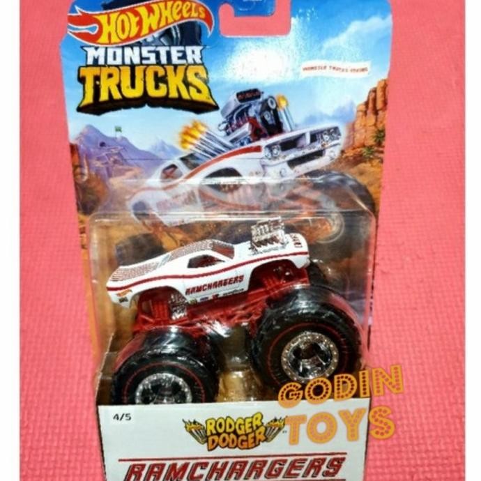 Monster Trucks Rodger Dodger Ramchargers Hot Wheels truck Hotwheels