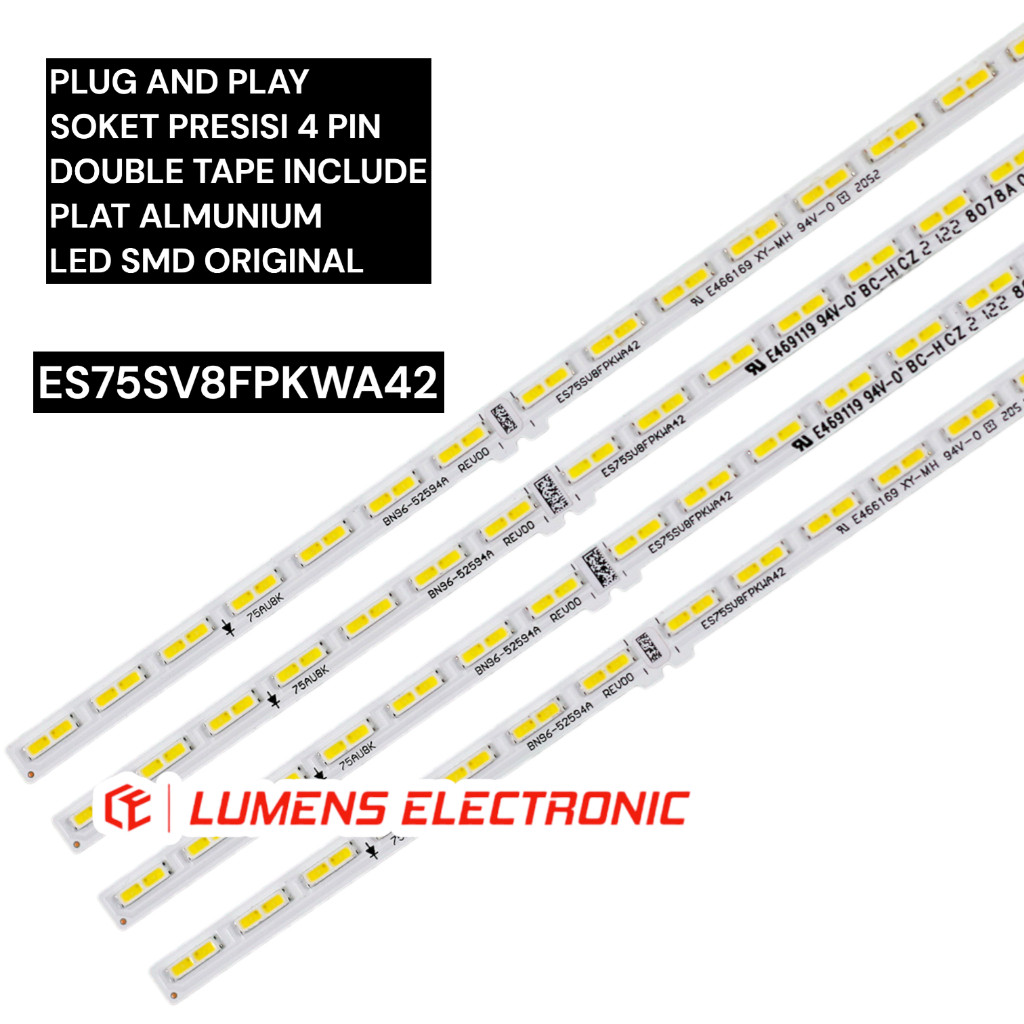 BACKLIGHT TV LED SAMSUNG 75 INC UA 75AU8000 75AU7000 UA75AU8000 UA75AU7000 75AU LAMPU BL 42K 42