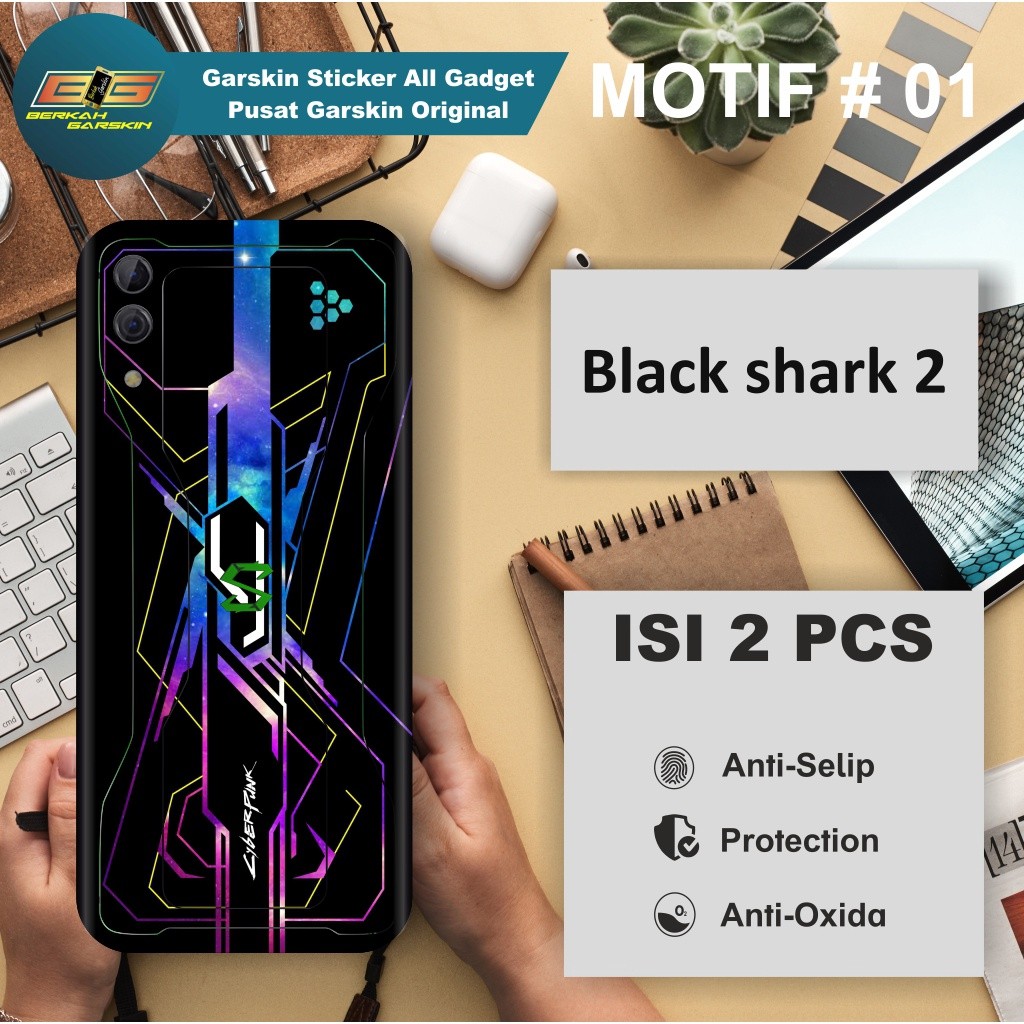 

*PromoTerjangkau* Black Shark 2 Garskin Wrap Stiker Premium / X Casing Case COD