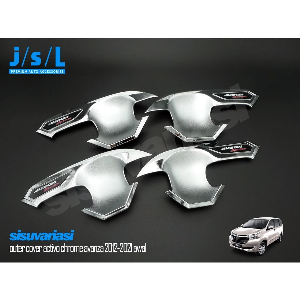 Garnish Mangkok Pintu Grand New Avanza 2015 & Up Outer Handle Activo Chrome Jsl