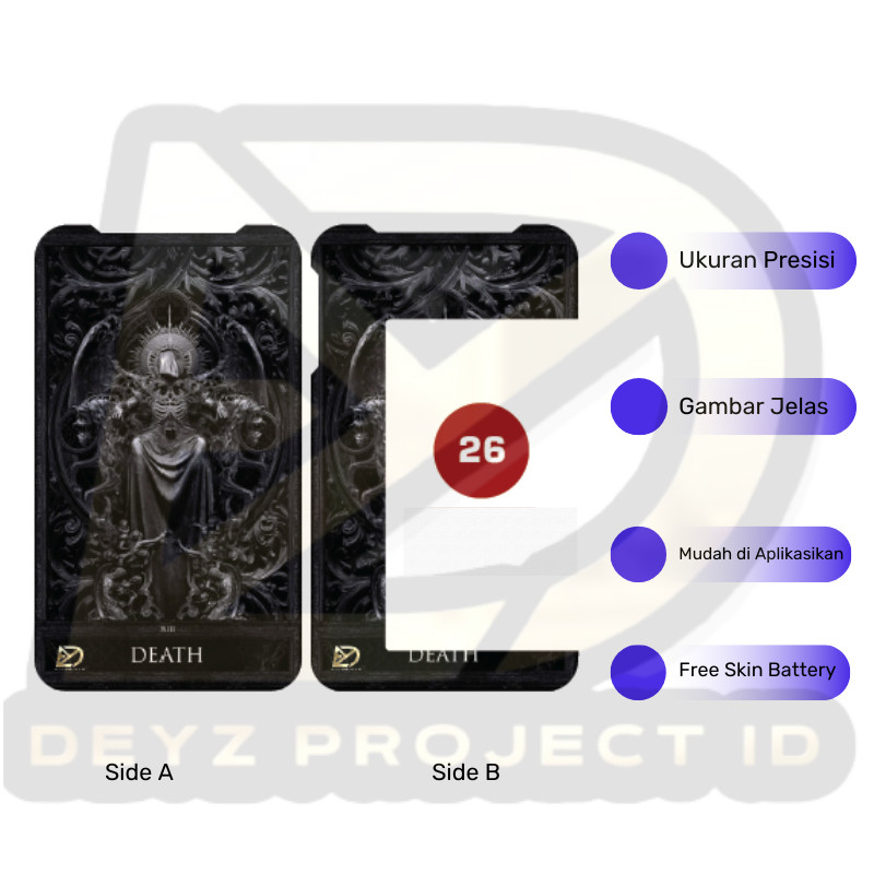 

*PromoTerjangkau* Namikami Kertas Label M200 Tempel Ukuran Stiker Fs 26 Garskin Wrap Stiker Premium / X Casing Case COD