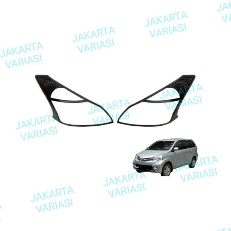 Garnish Lampu Depan All New Avanza 2012 2014 Hitam