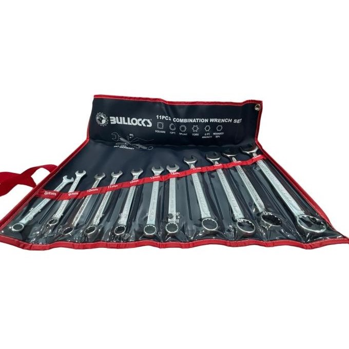 Murah Kunci Ring Pas Bullocks 11 Pcs/Bullocks 11 Pcs Combination Wrench Set