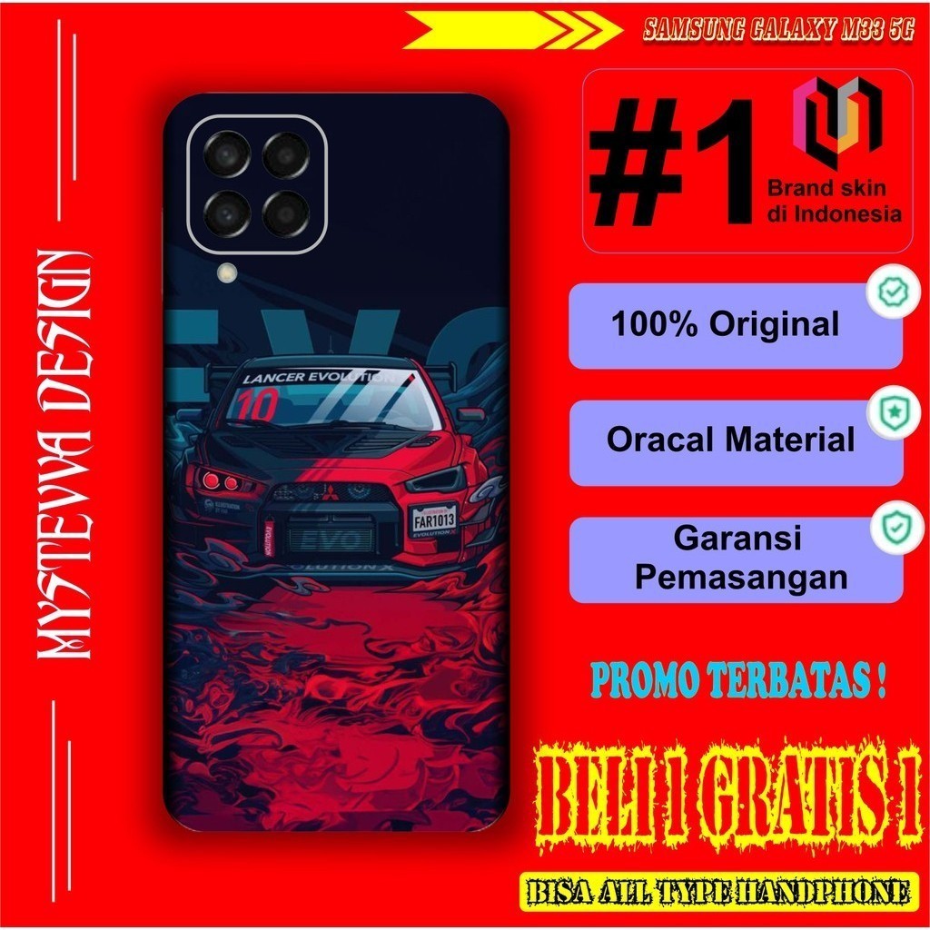 

*PromoTerjangkau* Samsung M33 5g Garskin Wrap Stiker Premium / X Casing Case COD