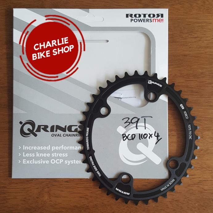Chainring ROTOR QRINGS Oval 39T BCD110x4 - Rotor Aldhu - Shimano