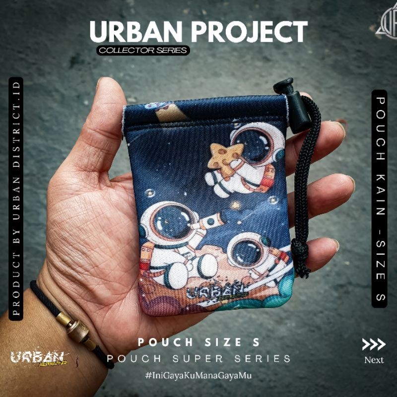 

*PromoTerjangkau* Pouch Kain Size S Small Single Or Dual Device Pendek By Urban District Id Garskin Wrap Stiker Premium / X Casing Case COD