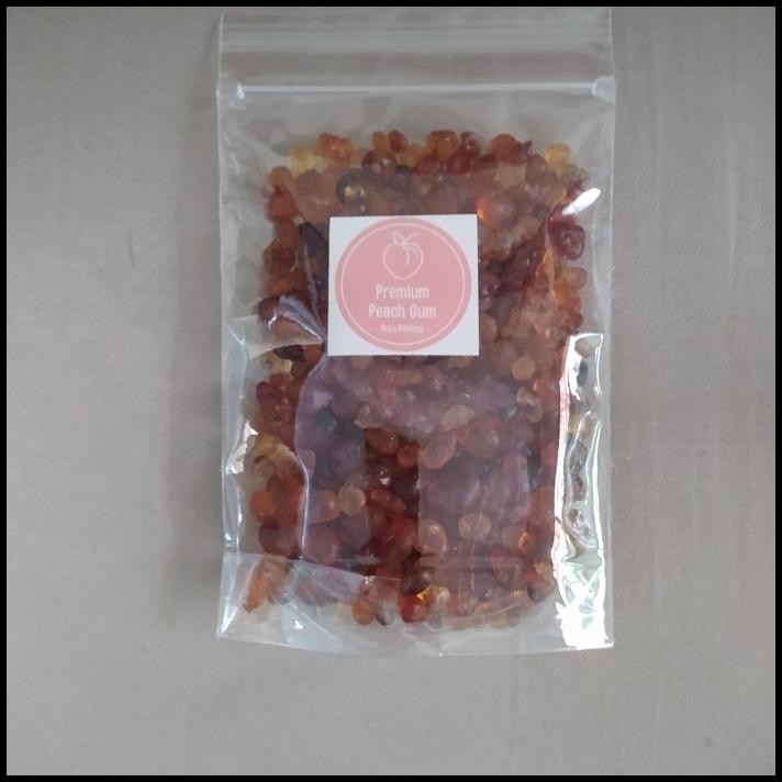 

(250 Gram) Peach Gum Premium , Bulat Dan Bersih