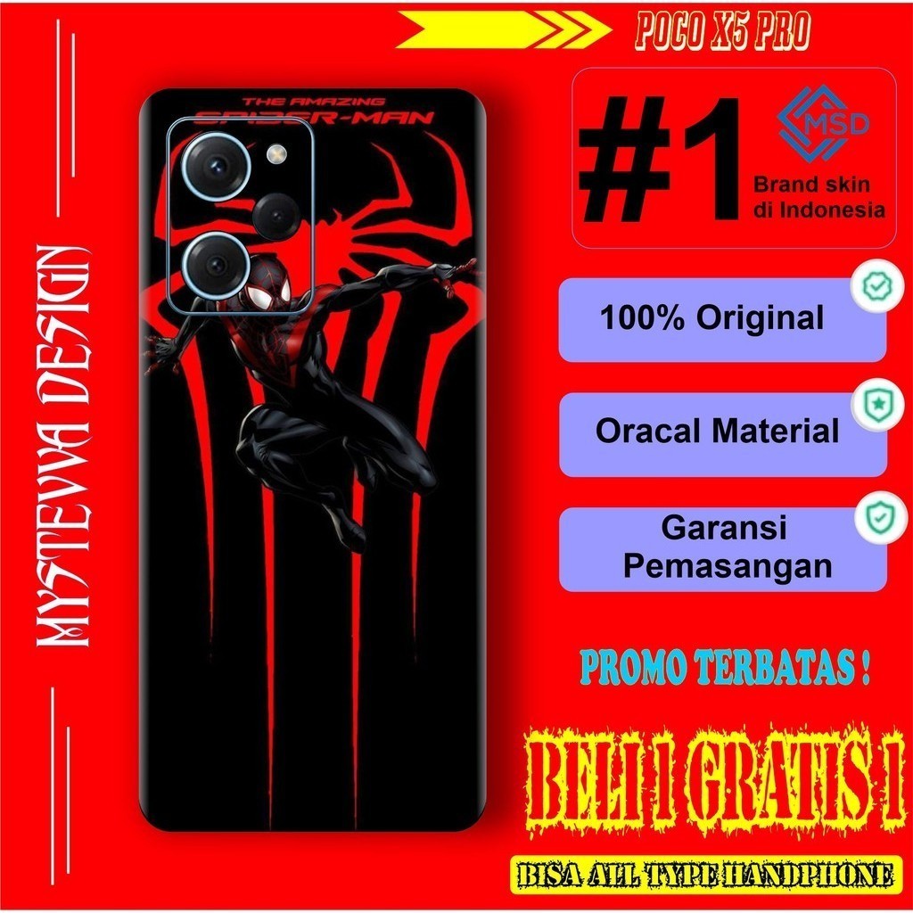 

*PromoTerjangkau* Poco X5 Pro Garskin Wrap Stiker Premium / X Casing Case COD