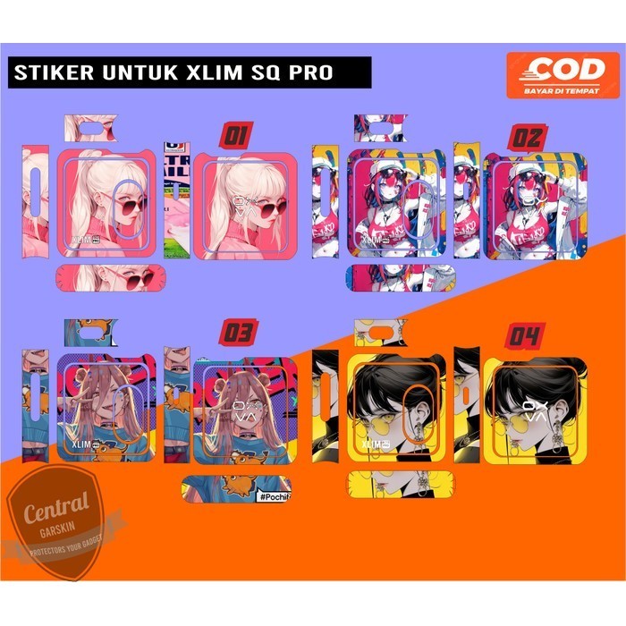 *PromoTerjangkau* Oxva Xlim Sq Pro Girl 01 Garskin Wrap Stiker Premium / X Casing Case COD