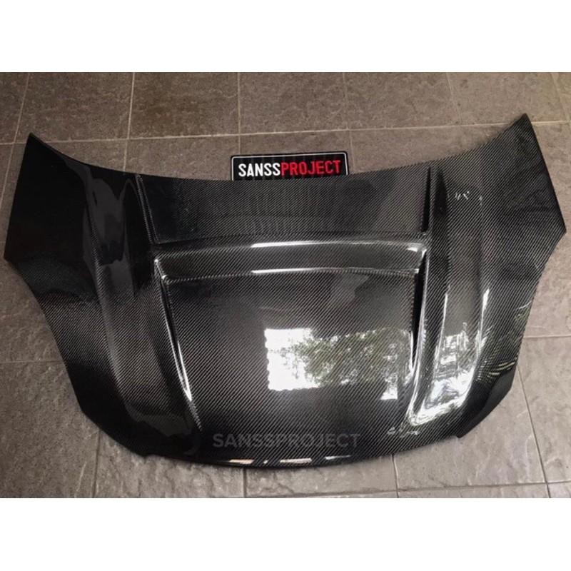 Kap Mesin Honda Brio Old Carbon Kevlar
