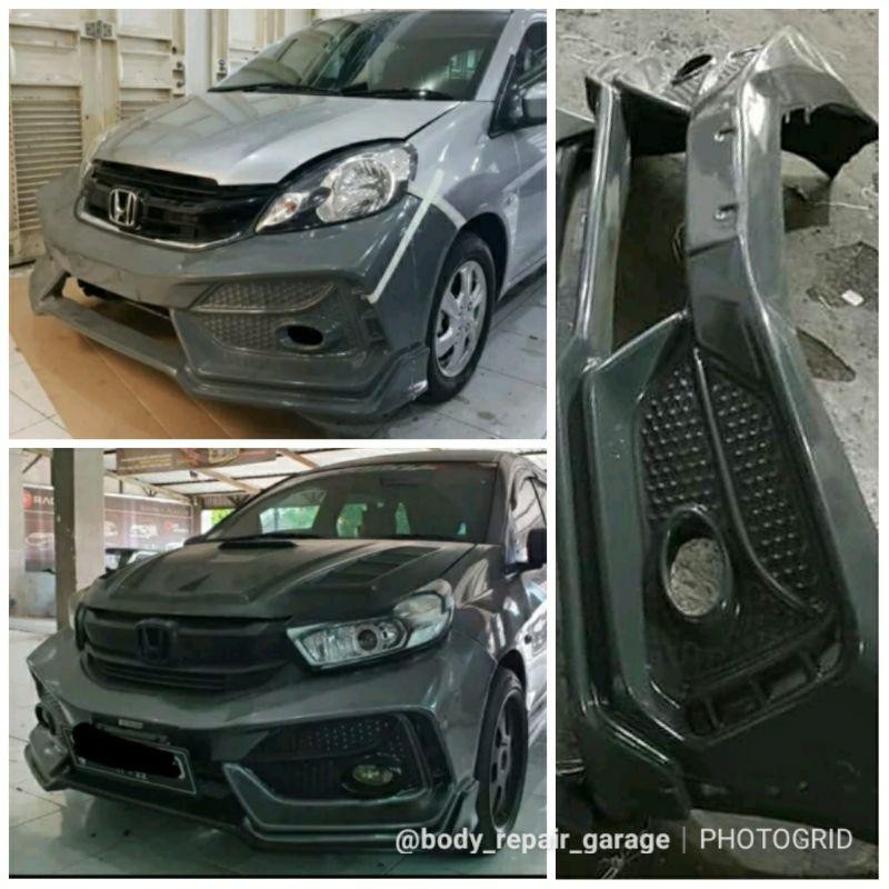 Bodykit Bumper Depan Honda Brio Mobilio Type R 2016-2021