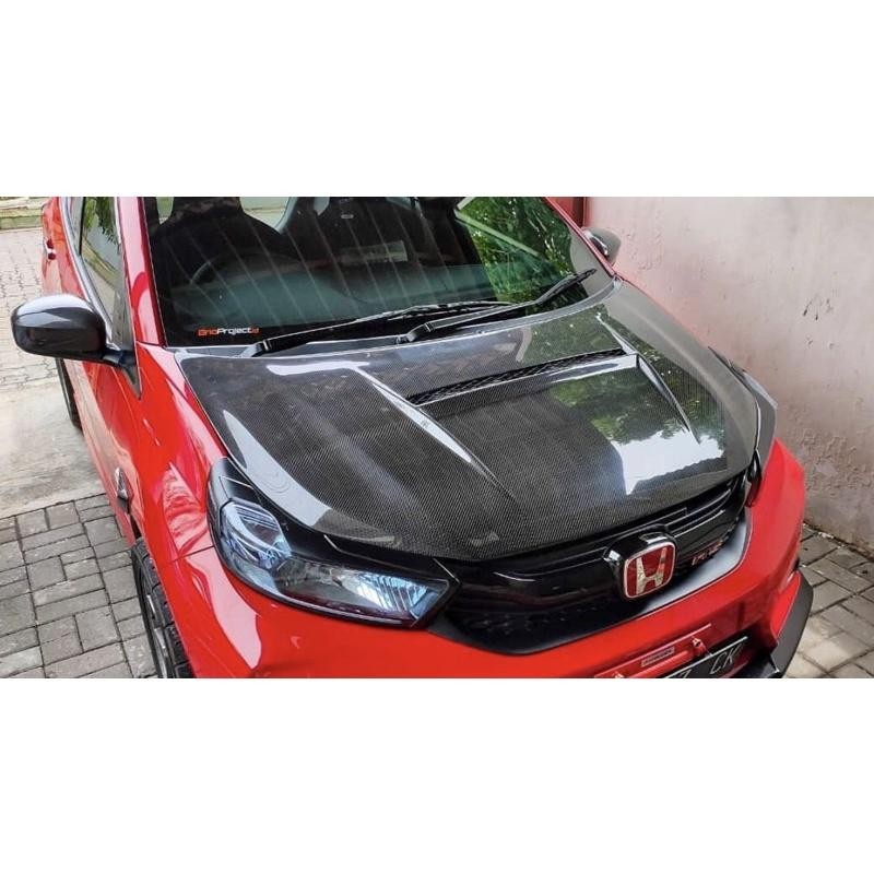 Kap Mesin Carbon All New Brio & New Mobilio Facelift Model Shift Style
