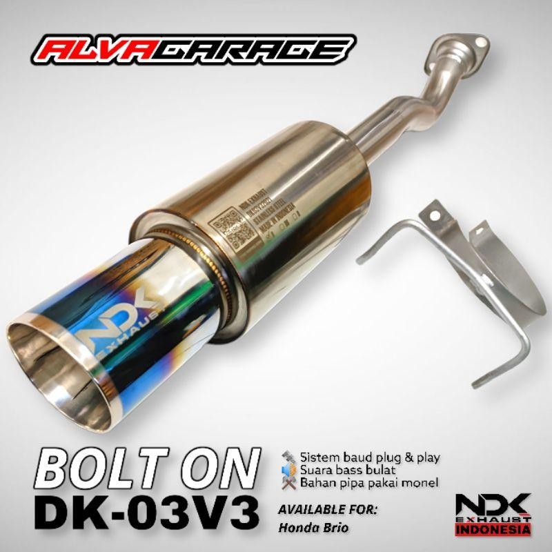 Knalpot Brio Ndk Brio Bolt On Dk-03V3 Ndk Exhaust