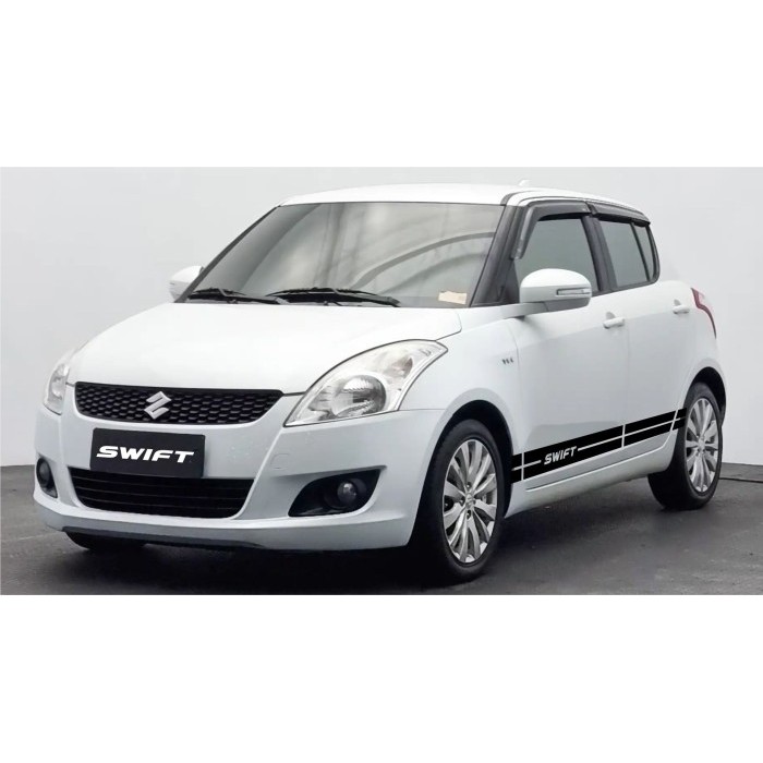 Sticker Aksesoris Stripe Mobil Suzuki Swift 04
