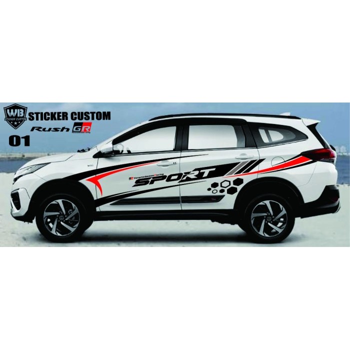 cutting sticker mobil sticker body samping mobil all new rush gr sport