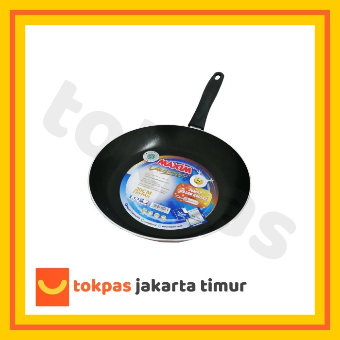 Teflon Maxim Valentino Ukuran 18 20 Cm Wajan Penggorengan Anti Lengket