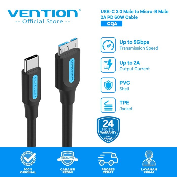 Vention Kabel Data Type-C to Micro B Adapter USB-C to USB Micro B