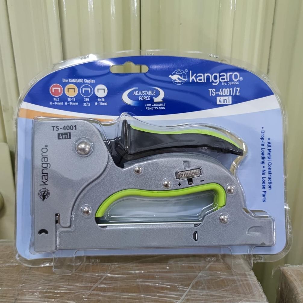 

ORIGINAL Gun Tacker Alat Staples Tembak 4in1 / Stapler Kangaro TS-4001| TS4001 XD27