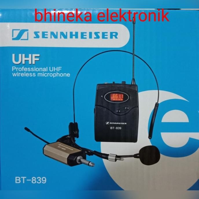 mic wireless sennheiser BT839 / BT 839 /BT-839 mic clip on headset Terlaris