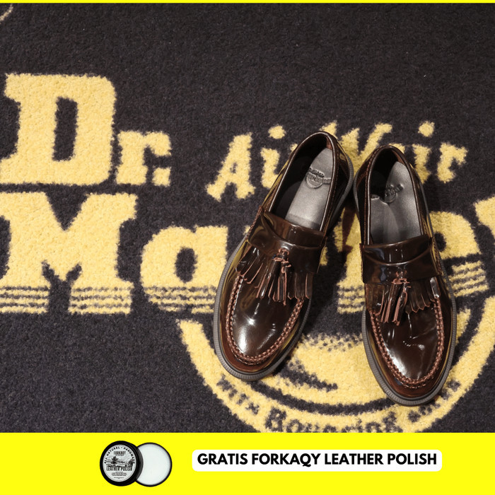 Dr Martens Adrian Tassel Cherry Red Docmart Solovair