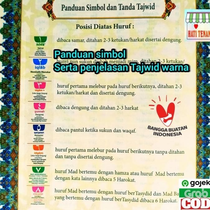 ALQURAN BESAR A3 LANSIA JUMBO TAJWID WARNA TERJEMAH LATIN PERKATA Terlaris