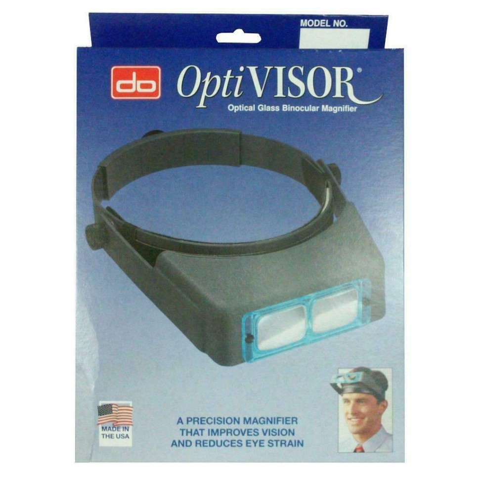 

OPTIVISOR Headband Magnifier Kaca Pembesar Dengan Pengikat Kepala