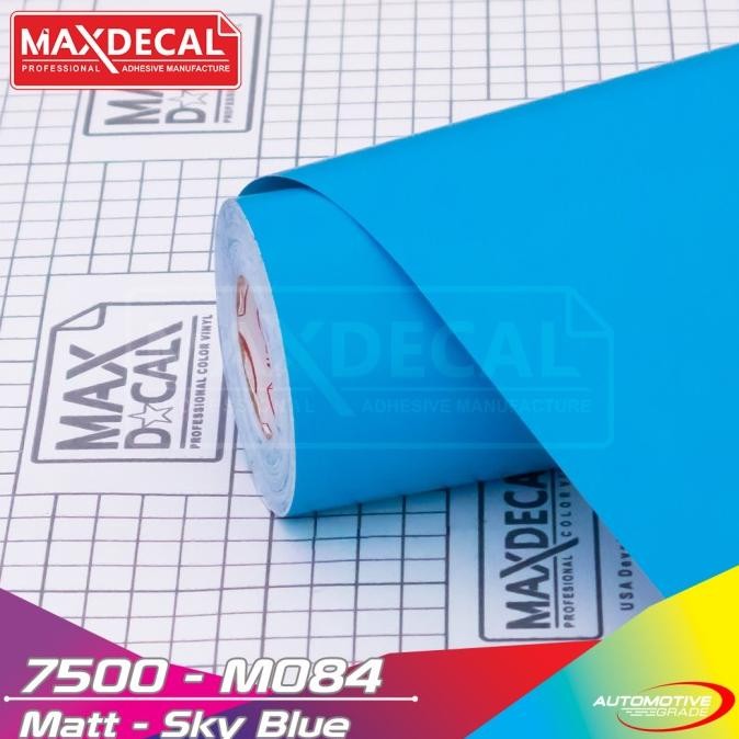 MAXDECAL Skotlet Warna 084 SKY BLUE Gloss Matt Dof Polet Motor Sticker
