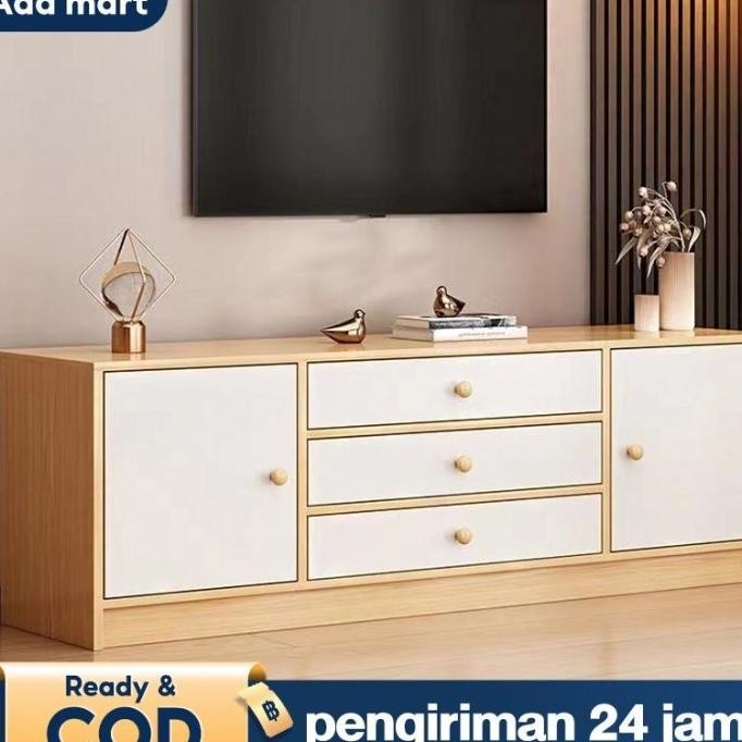 [Kayu Solid] Meja TV Stand TV Stand TV Sederhana Lemari TV Sederhana TV Prasmanan Kabinet TV Furnitu