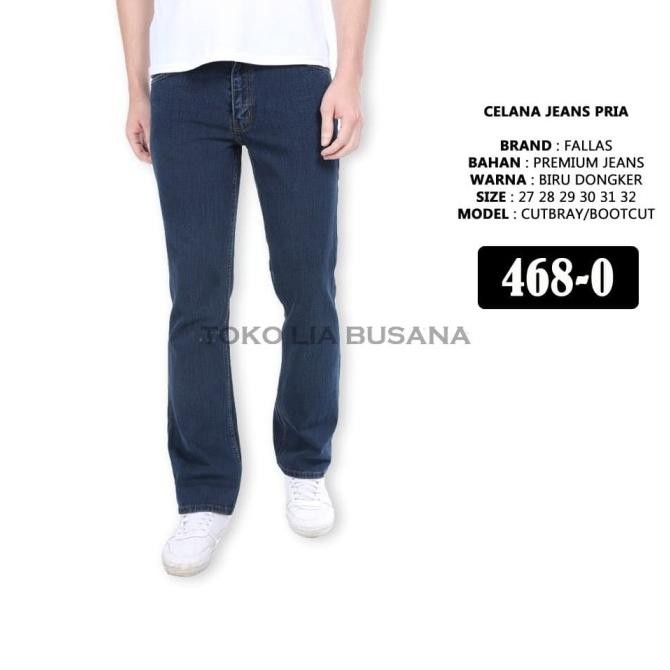 Promo Celana Jeans Bootcut Cutbray Pria Merek Fallas Premium Quality Terlaris