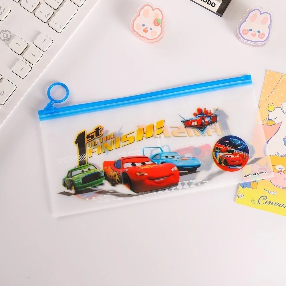 

D2060 Tempat Pensil Pulpen Transparan Ziplock Karakter Serbaguna Pouch Zip Lock Penyimpanan Kosmetik Pouch Zipper Pencil Case Tempat Penyimpanan Alat Tulis R8E50