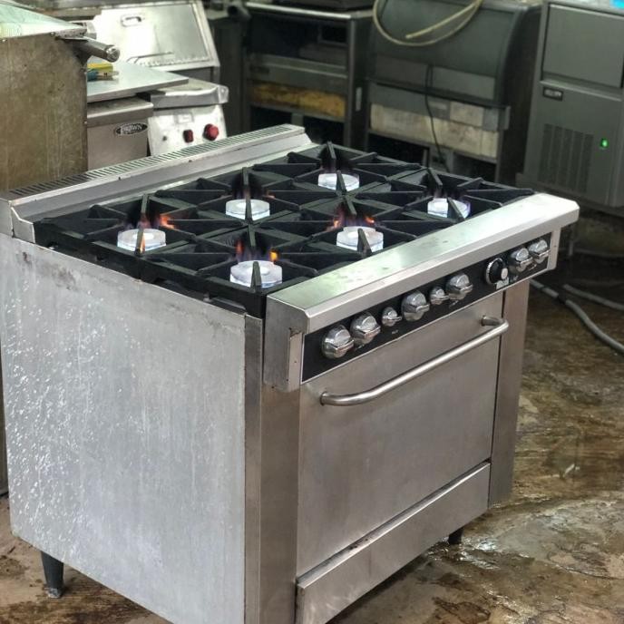 kompor stove 6 burner with oven master chef