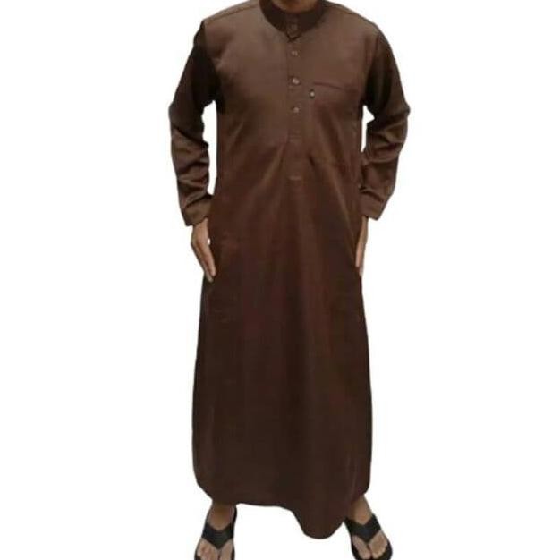 Jubah Saudi Polos Motif Haramain Al Mulki Terlaris