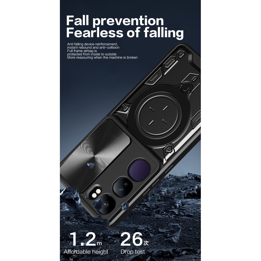 

SALE TERLARIS VIVO V40 LITE 4G - 5G - EVOX ARMY MILITARY FLASH FLIP LENS ARMOR CASE SHOCKPROOF